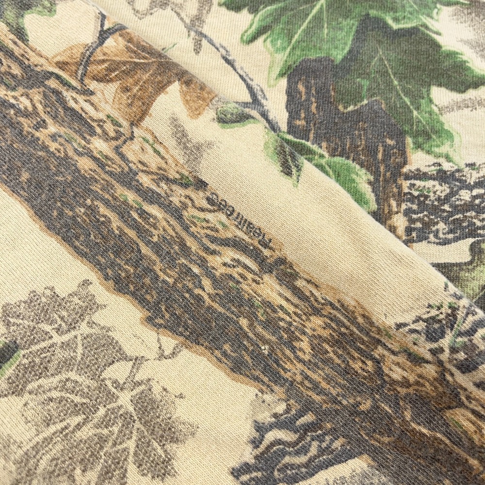 Vintage Trebark Camo Shirt Men 3XL Long Sleeve 90s Y2K USA Jerzees Faded Grunge - Picture 4 of 15